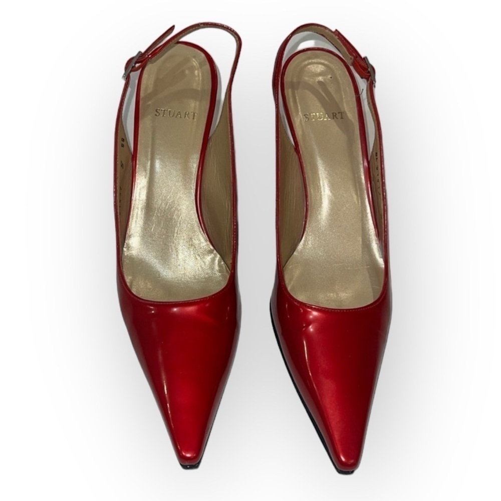 Stuart Weitzman Red Wedges